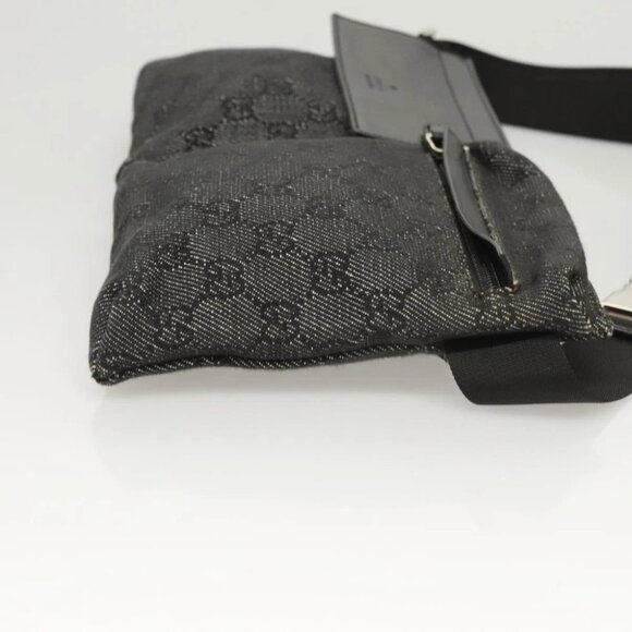 GUCCI GG Canvas Waist bag Gray Silver 28566 Auth 122104 - Picture 6 of 15